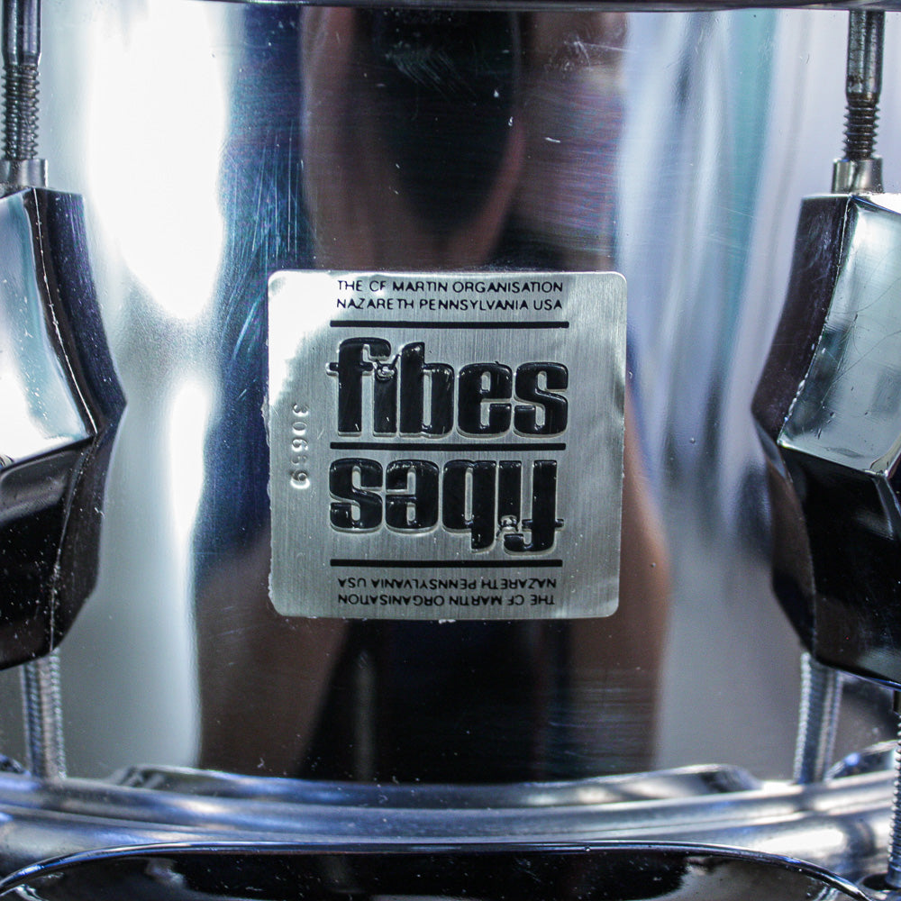 Fibes 1970s SFT-690 Snare Drum – Chrome-Over-Fiberglass – Buddy Rich Era