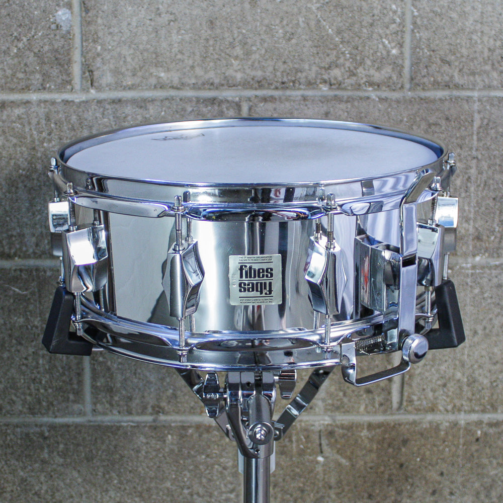 Fibes 1970s SFT-690 Snare Drum – Chrome-Over-Fiberglass – Buddy Rich Era