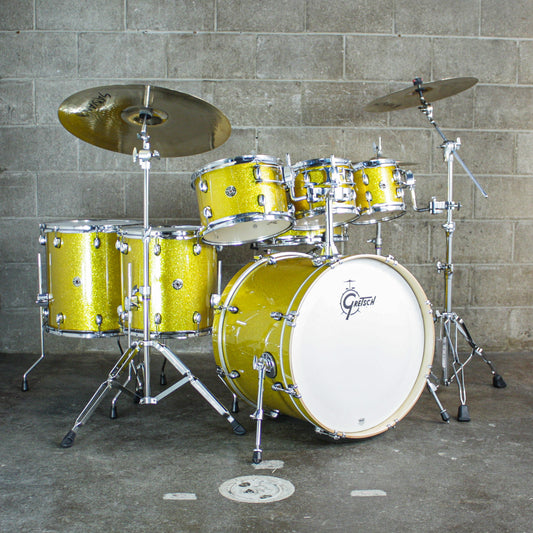 Gretsch Catalina Maple 7-Piece Shell Pack (22,8,10,12,14,16,SD) - Lemon Sparkle