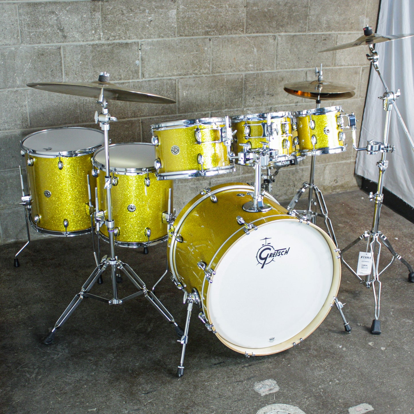 Gretsch Catalina Maple 7-Piece Shell Pack (22,8,10,12,14,16,SD) - Lemon Sparkle