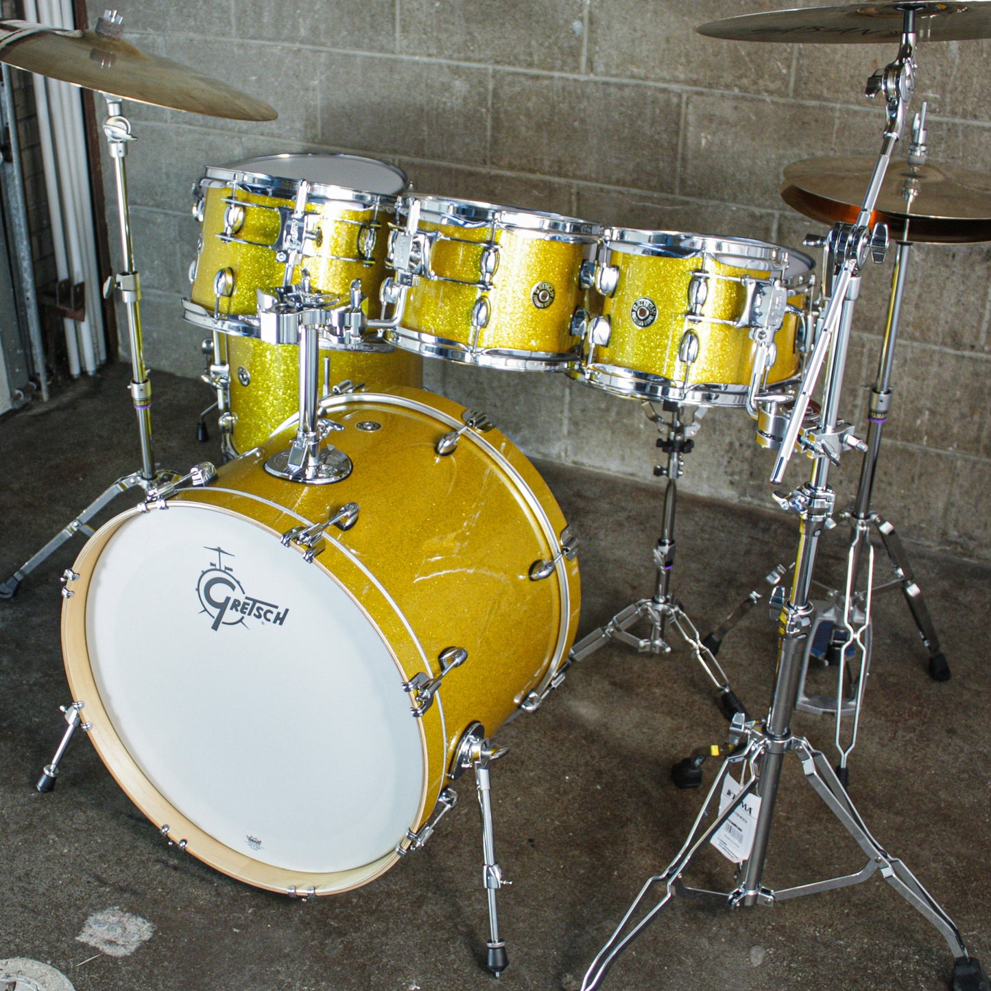 Gretsch Catalina Maple 7-Piece Shell Pack (22,8,10,12,14,16,SD) - Lemon Sparkle