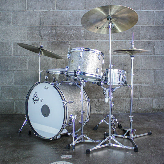 Gretsch Vintage "Name Band" Outfit (22/16/13) – Ginger Glass Glitter – Refurbished by Sam Bacco