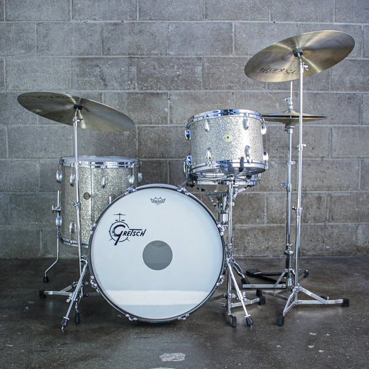 Gretsch Vintage "Name Band" Outfit (22/16/13) – Ginger Glass Glitter – Refurbished by Sam Bacco