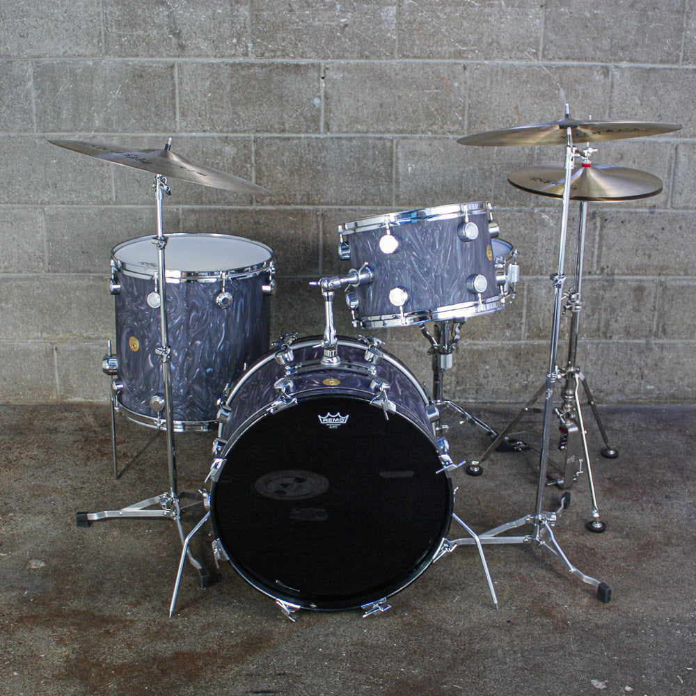 Hayman Vibrasonic "Pacemaker" Drum Kit in Charcoal Satin Flame