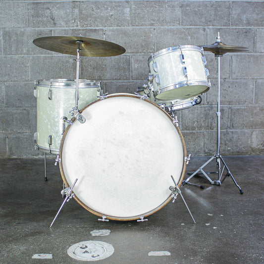Leedy & Ludwig Early 50s “Broadway” Drum Kit  – Dual Bass Drum Options (22" & 24") – Matching Snare Included