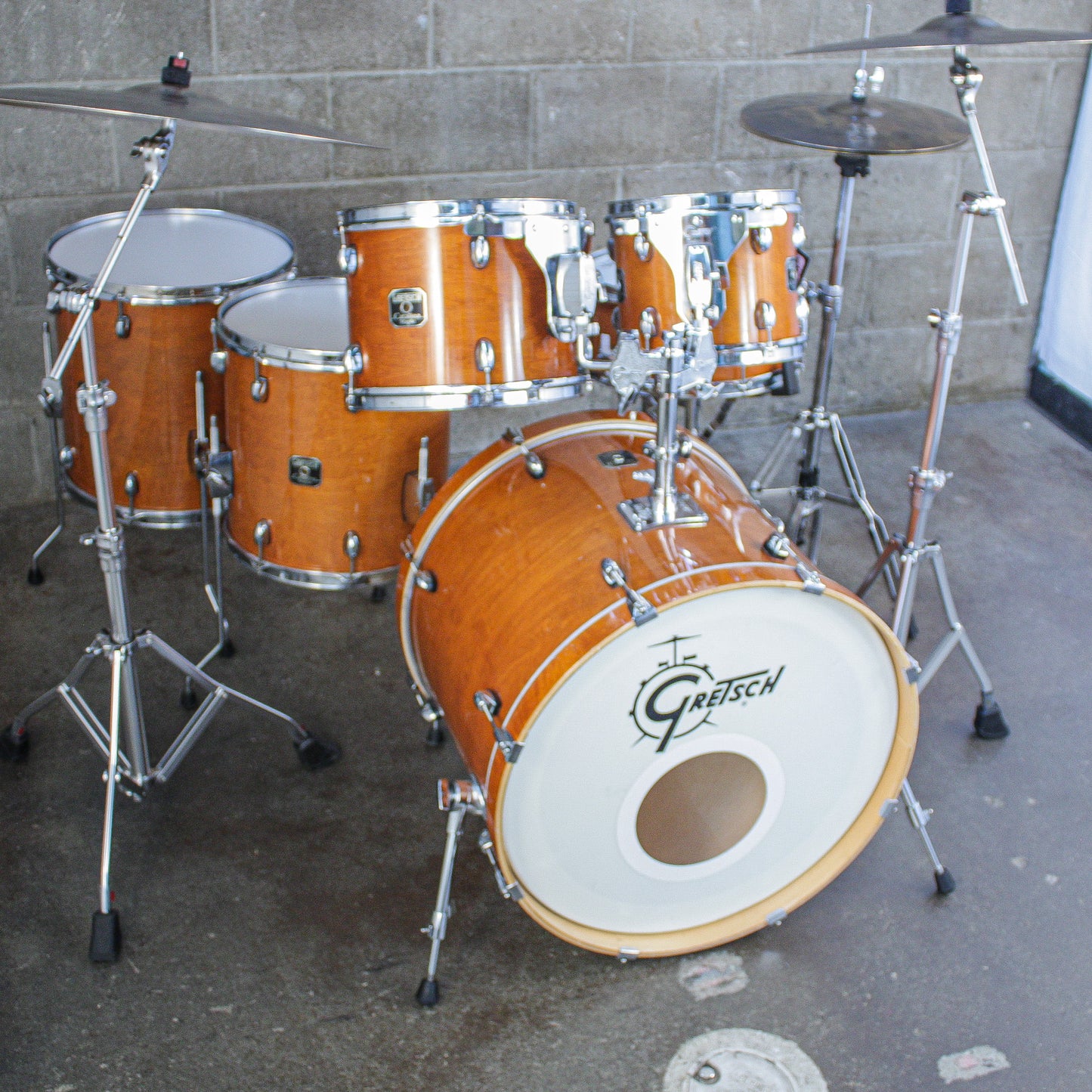 Grestch Catalina Maple Amber Gloss 6-Piece Drum Kit (22/16/14/12/10/SD)