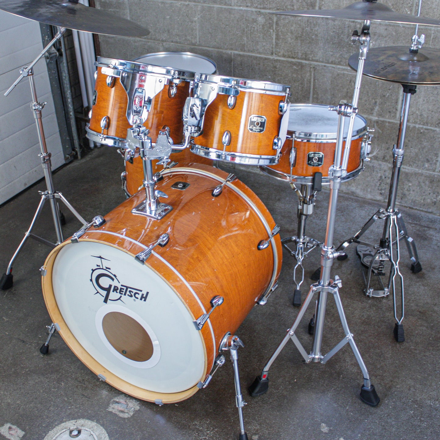 Grestch Catalina Maple Amber Gloss 6-Piece Drum Kit (22/16/14/12/10/SD)