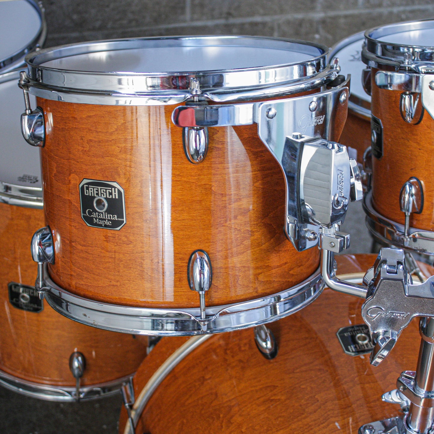 Grestch Catalina Maple Amber Gloss 6-Piece Drum Kit (22/16/14/12/10/SD)