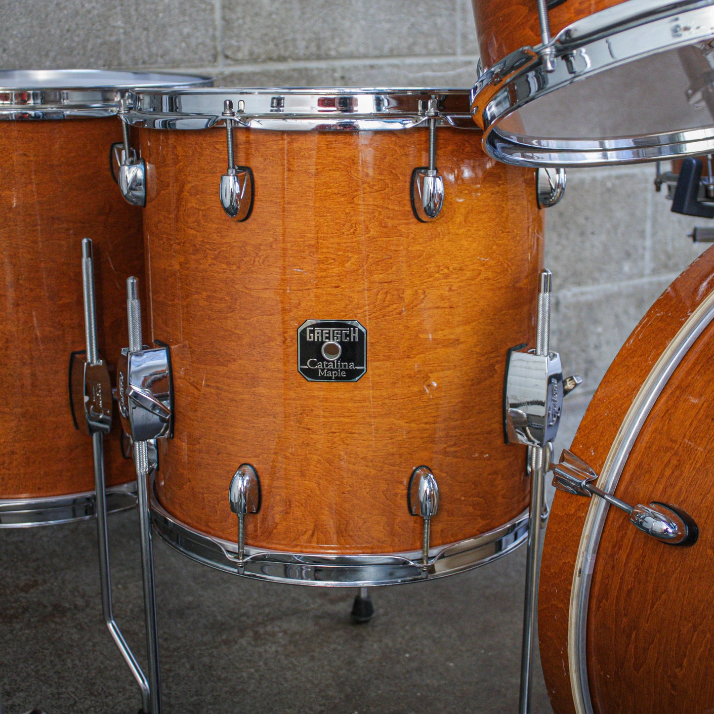 Grestch Catalina Maple Amber Gloss 6-Piece Drum Kit (22/16/14/12/10/SD)