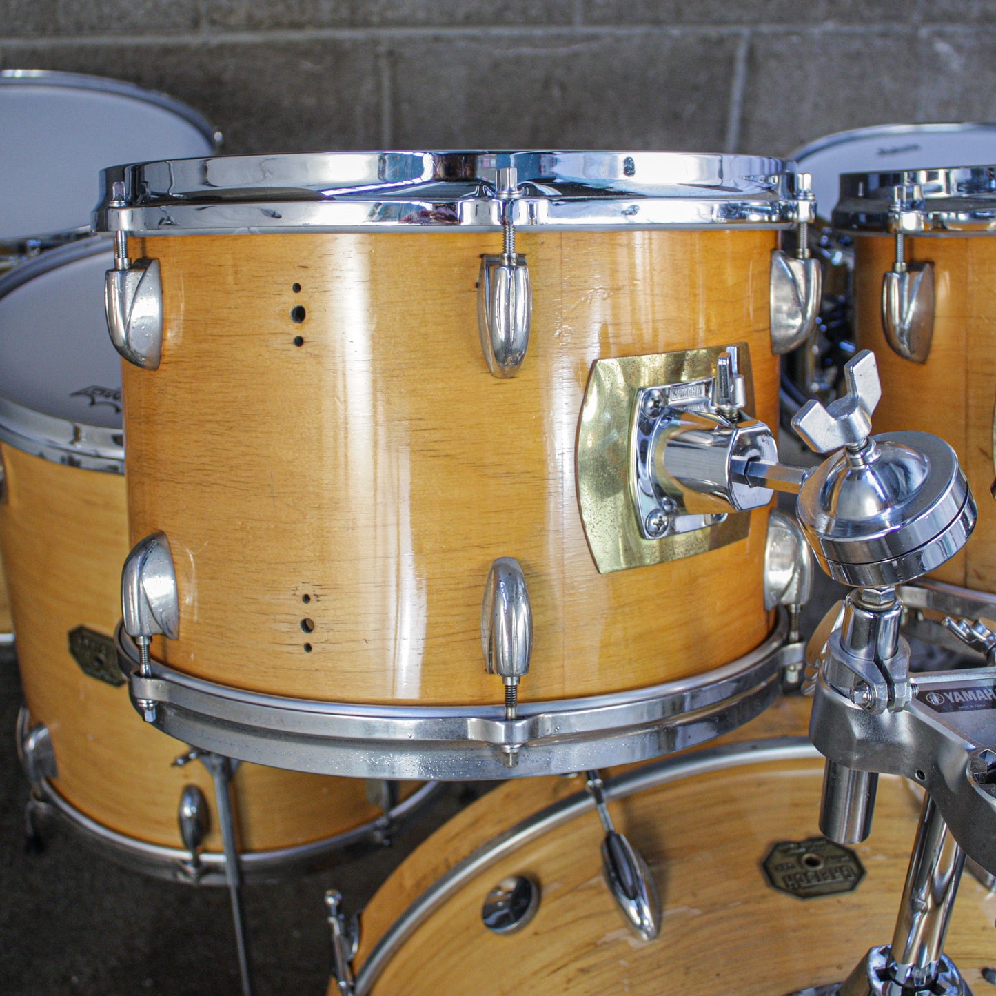 Gretsch 70s Stop Sign Badge Natural Maple 5 Piece Kit