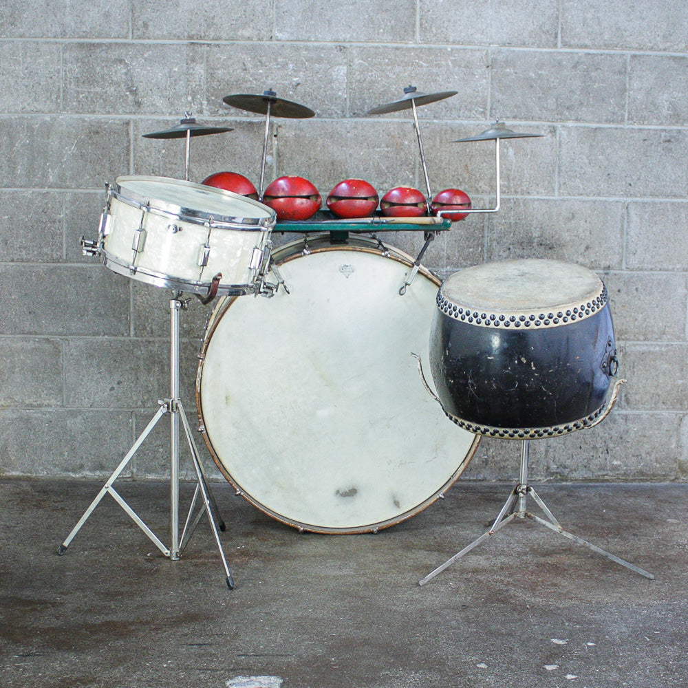 Leedy Late 30's - Early 40's "Full Dress" Marine Pearl Drum Outfit
