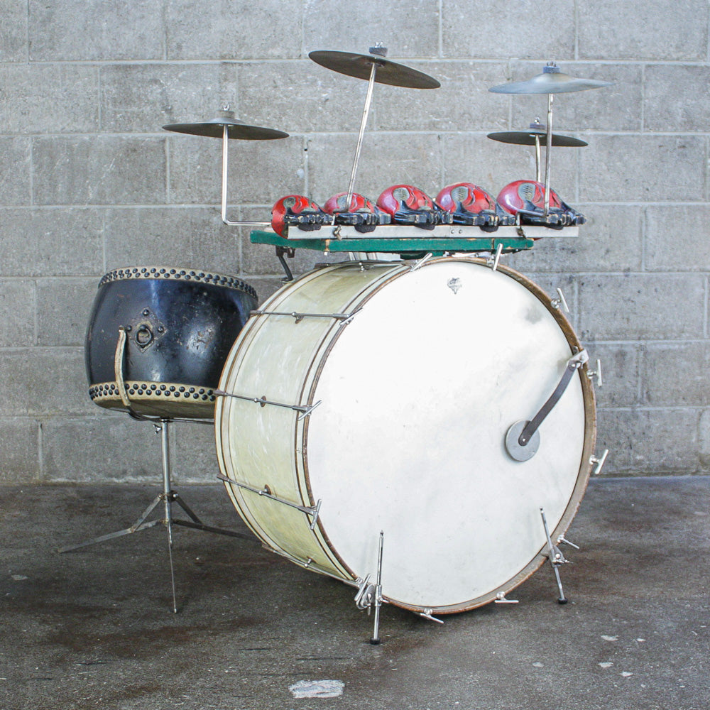 Leedy Late 30's - Early 40's "Full Dress" Marine Pearl Drum Outfit