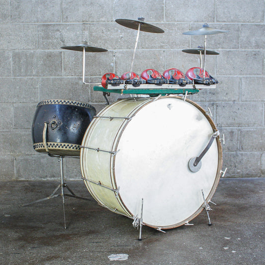 Leedy Late 30's - Early 40's "Full Dress" Marine Pearl Drum Outfit