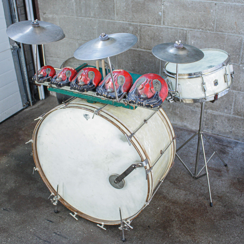 Leedy Late 30's - Early 40's "Full Dress" Marine Pearl Drum Outfit