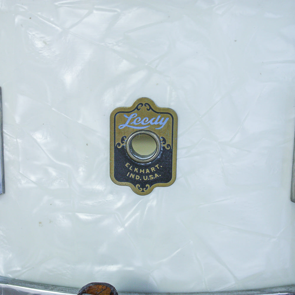 Leedy Late 30's - Early 40's "Full Dress" Marine Pearl Drum Outfit