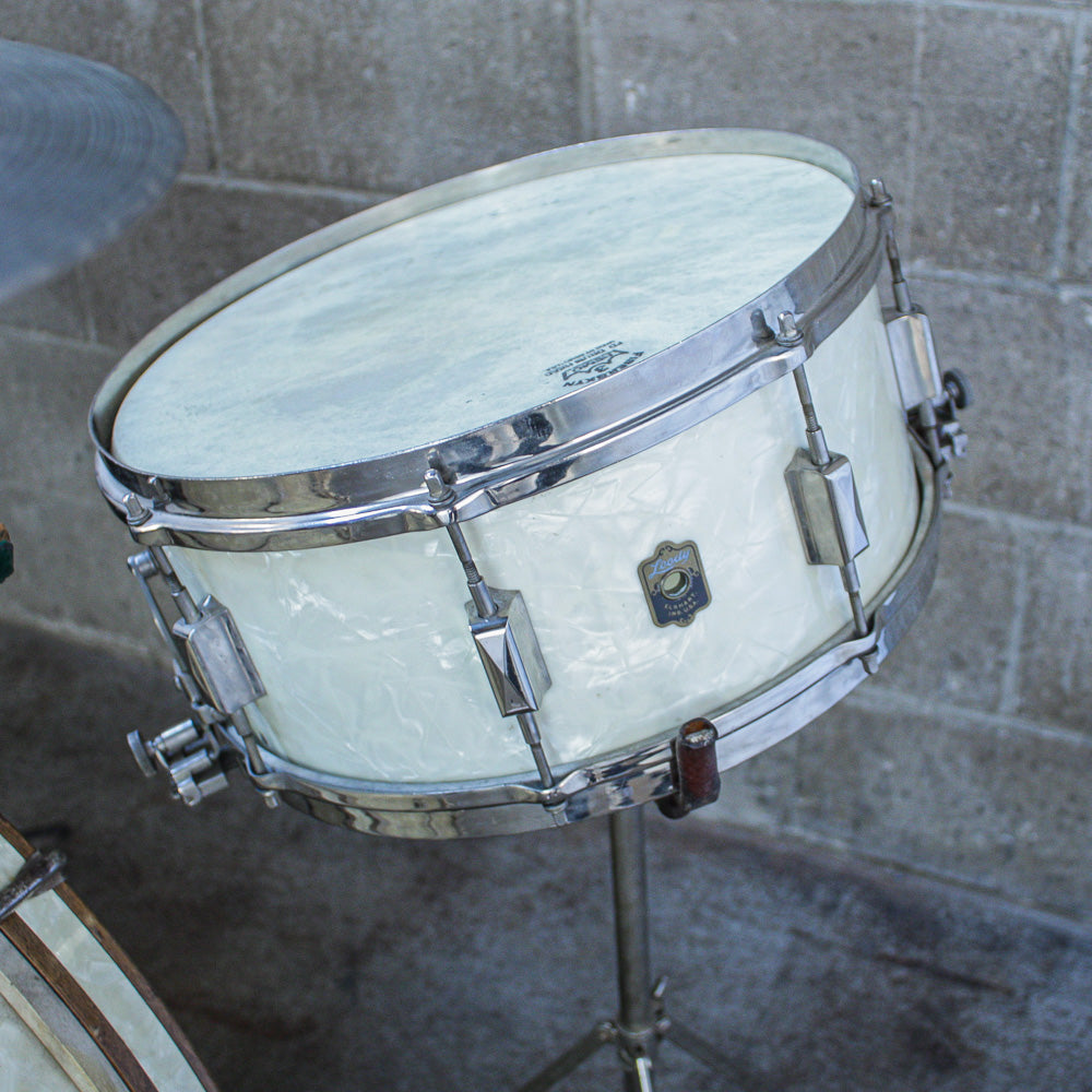 Leedy Late 30's - Early 40's "Full Dress" Marine Pearl Drum Outfit