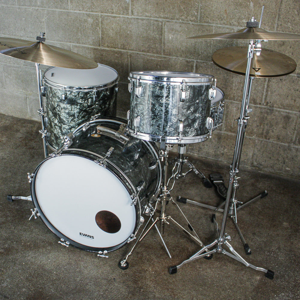 Leedy Late 50s/Early 60s 3 Piece Drum Kit (13/16/20) in Black Diamond Pearl