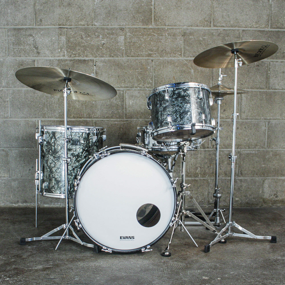 Leedy Late 50s/Early 60s 3 Piece Drum Kit (13/16/20) in Black Diamond Pearl