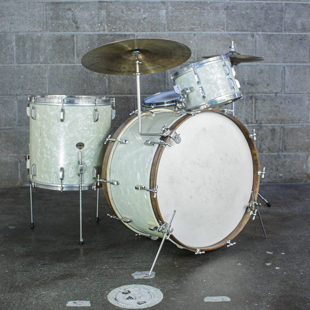 Leedy & Ludwig Early 50s “Broadway” Drum Kit – Dual Bass Drum Options (22" & 24") – Matching Snare Included