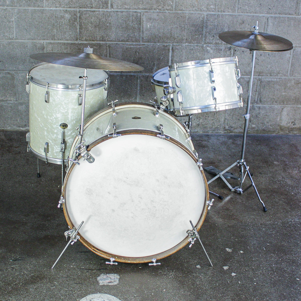Leedy & Ludwig Early 50s “Broadway” Drum Kit – Dual Bass Drum Options (22" & 24") – Matching Snare Included