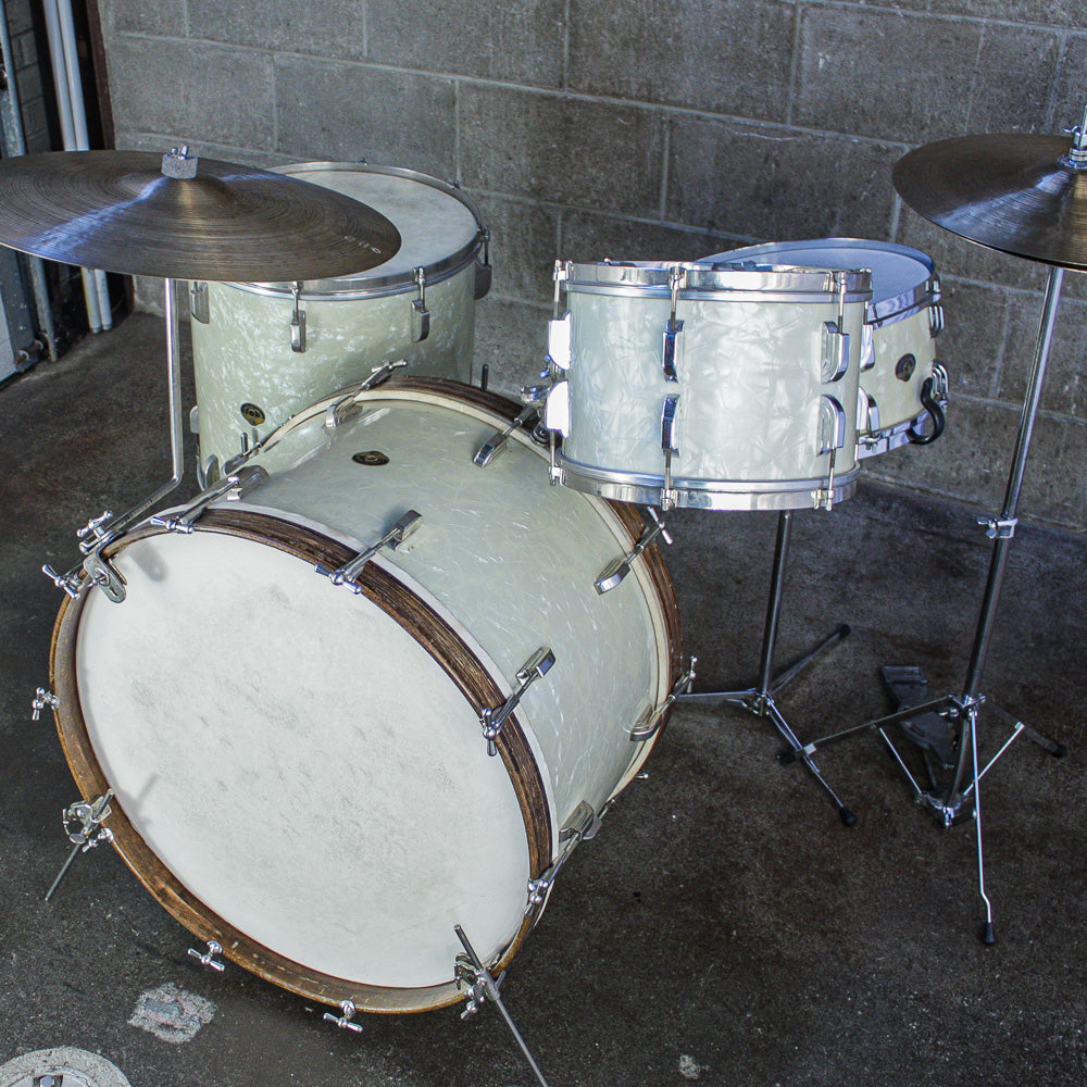 Leedy & Ludwig Early 50s “Broadway” Drum Kit – Dual Bass Drum Options (22" & 24") – Matching Snare Included