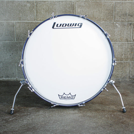 Ludwig 14" x 28" Early 80s High Tension Bass Drum (w/ DW Hoop Clamp Spurs)
