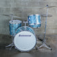 Ludwig 1977–78 Ludwig 4-Piece Drum Kit – Turquoise Oyster Rewrap – 6-Ply Maple – Netflix “Ginny & Georgia”