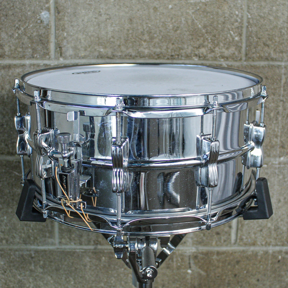 Ludwig 6.5" x 14" “Bowtie Supraphonic” (Large Keystone / Chicago) – Transitional Era, ca. 1984