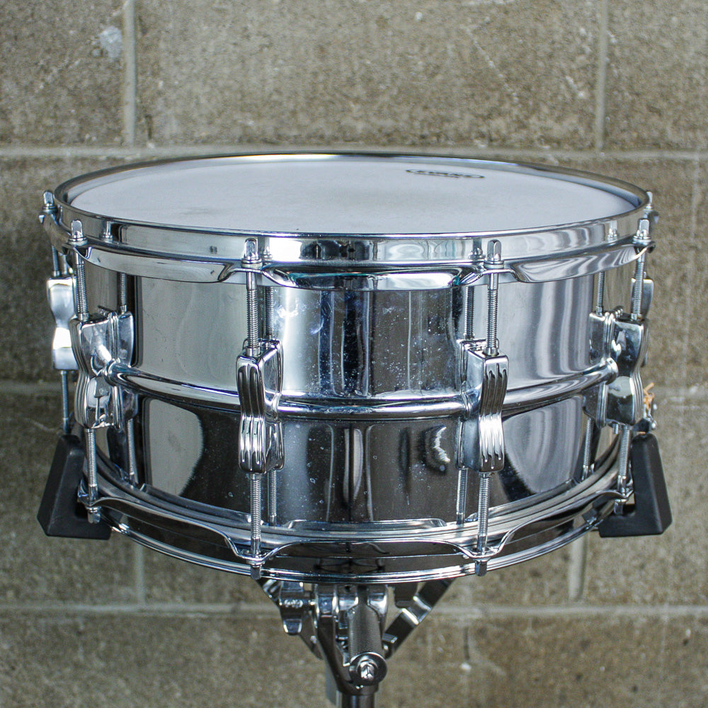 Ludwig 6.5" x 14" “Bowtie Supraphonic” (Large Keystone / Chicago) – Transitional Era, ca. 1984