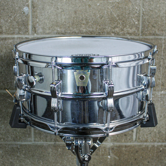 Ludwig 6.5" x 14" “Bowtie Supraphonic” (Large Keystone / Chicago) – Transitional Era, ca. 1984