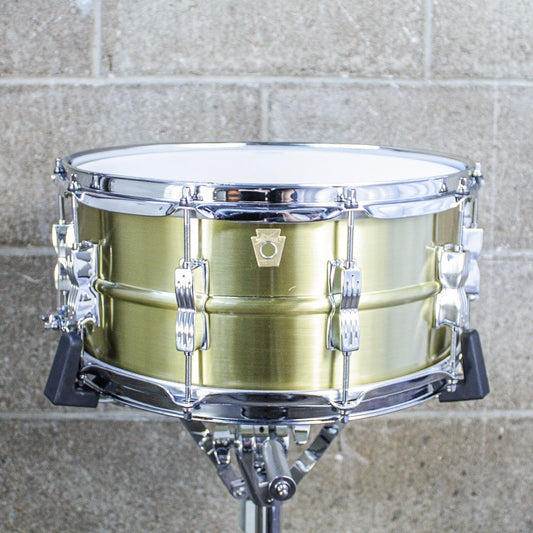 Ludwig 6.5" x 14" LB654BM Acro Brass Snare Drum