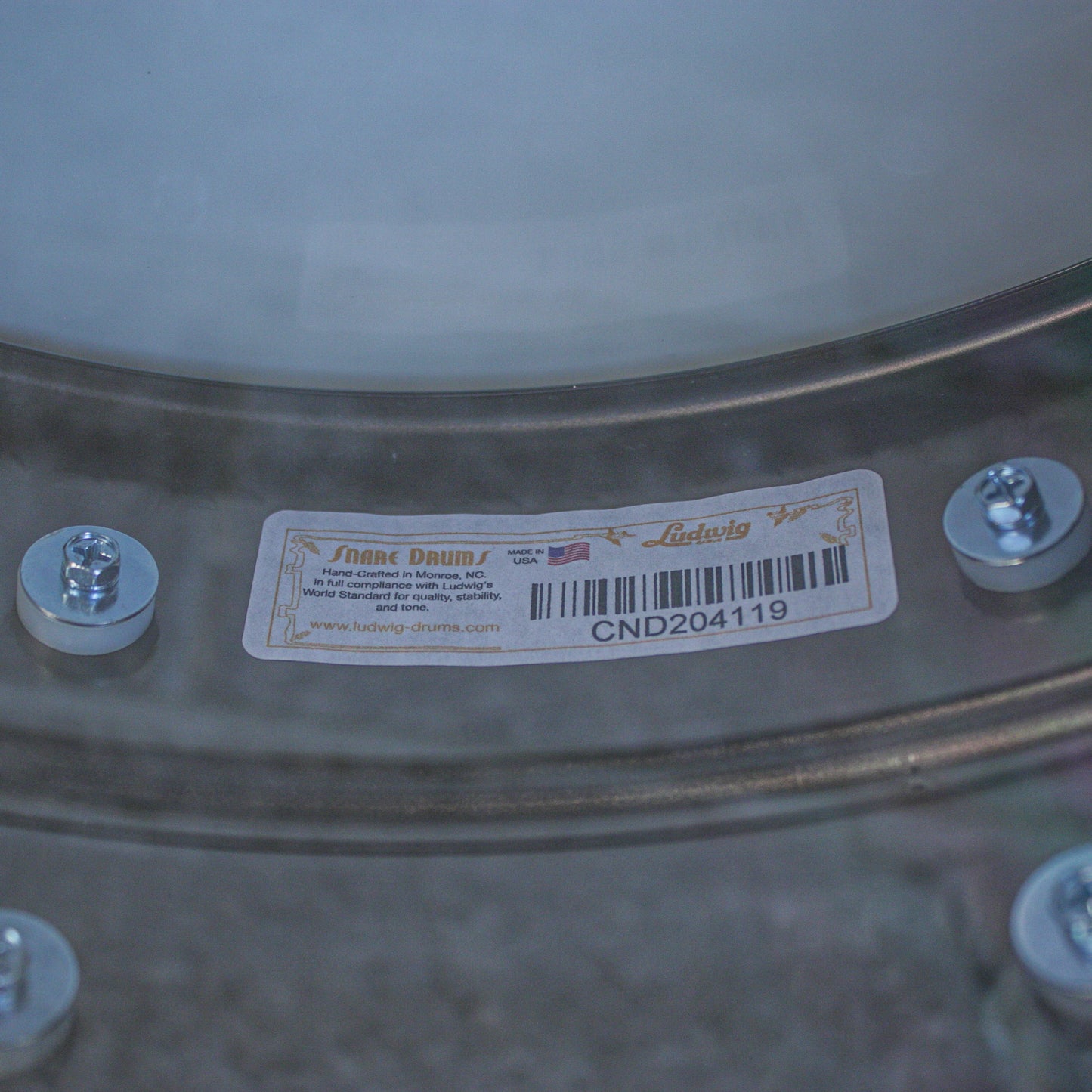 Ludwig Black Beauty 5" x 14" Hammered w/ Tube Lugs