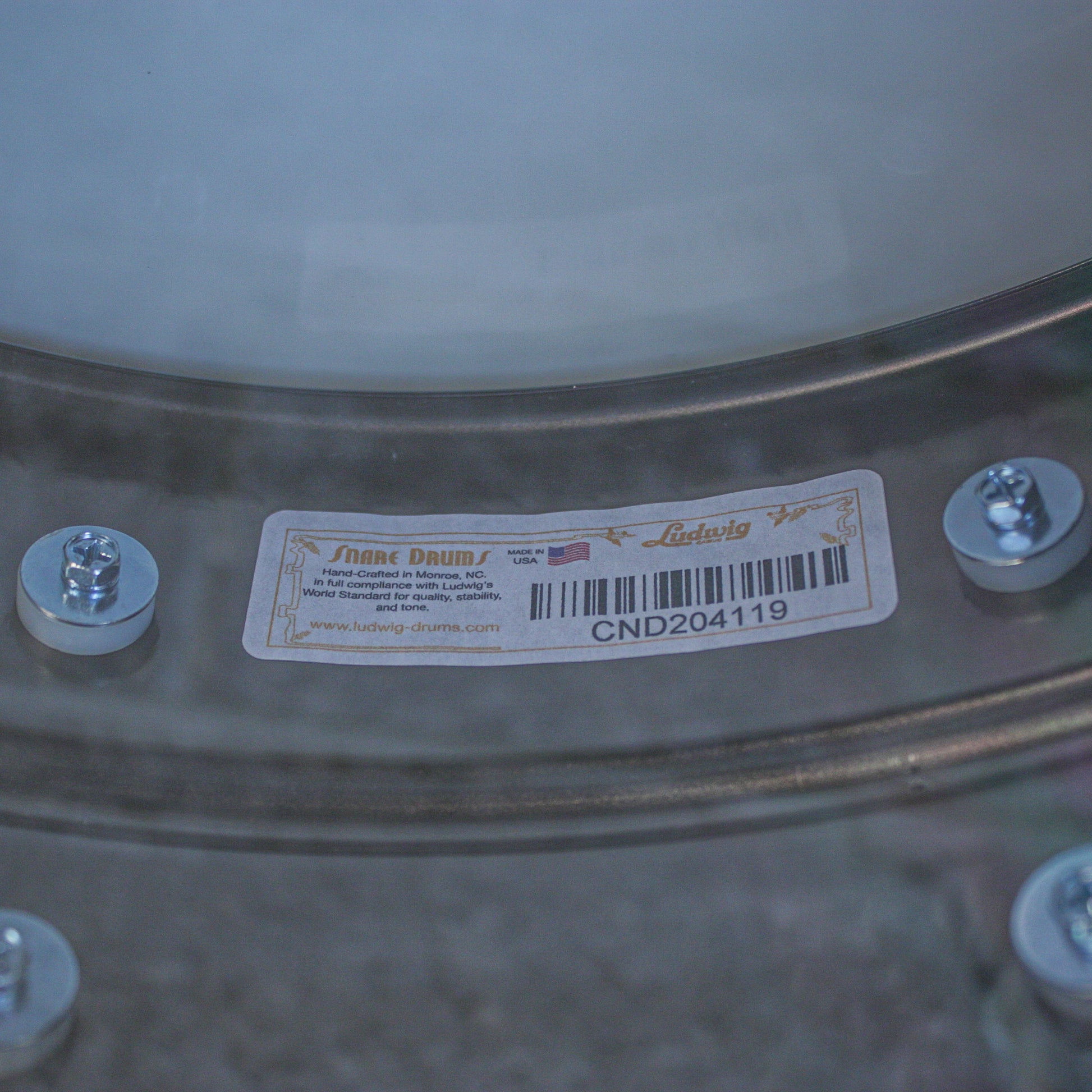 Ludwig Black Beauty 5" x 14" Hammered w/ Tube Lugs