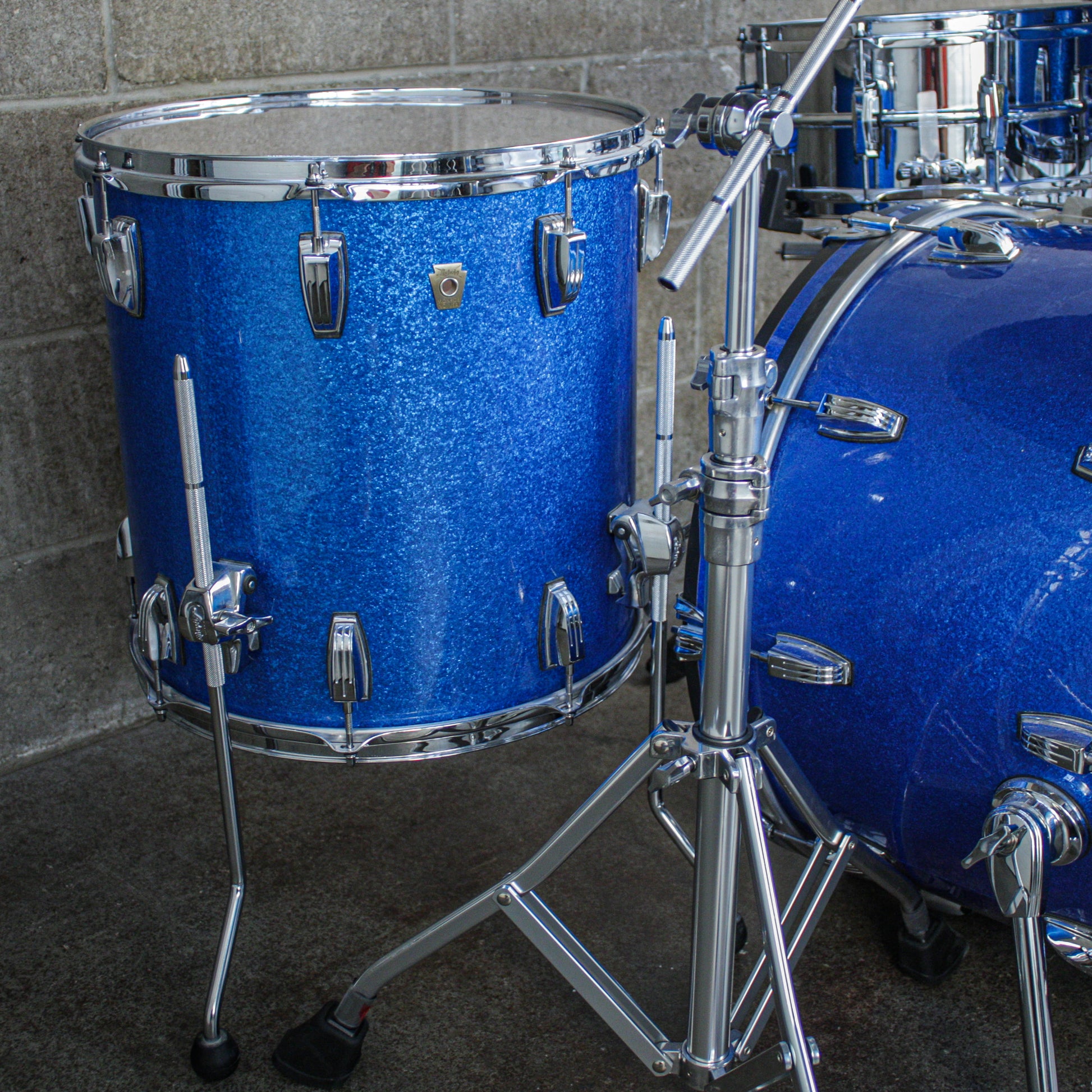 Ludwig Classic Maple Blue Sparkle Fab 3 Piece Kit