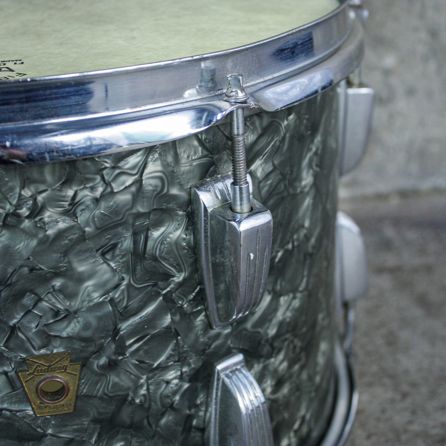 Ludwig Downbeat 9" x 13" Tom Black Diamond 60-63 Era