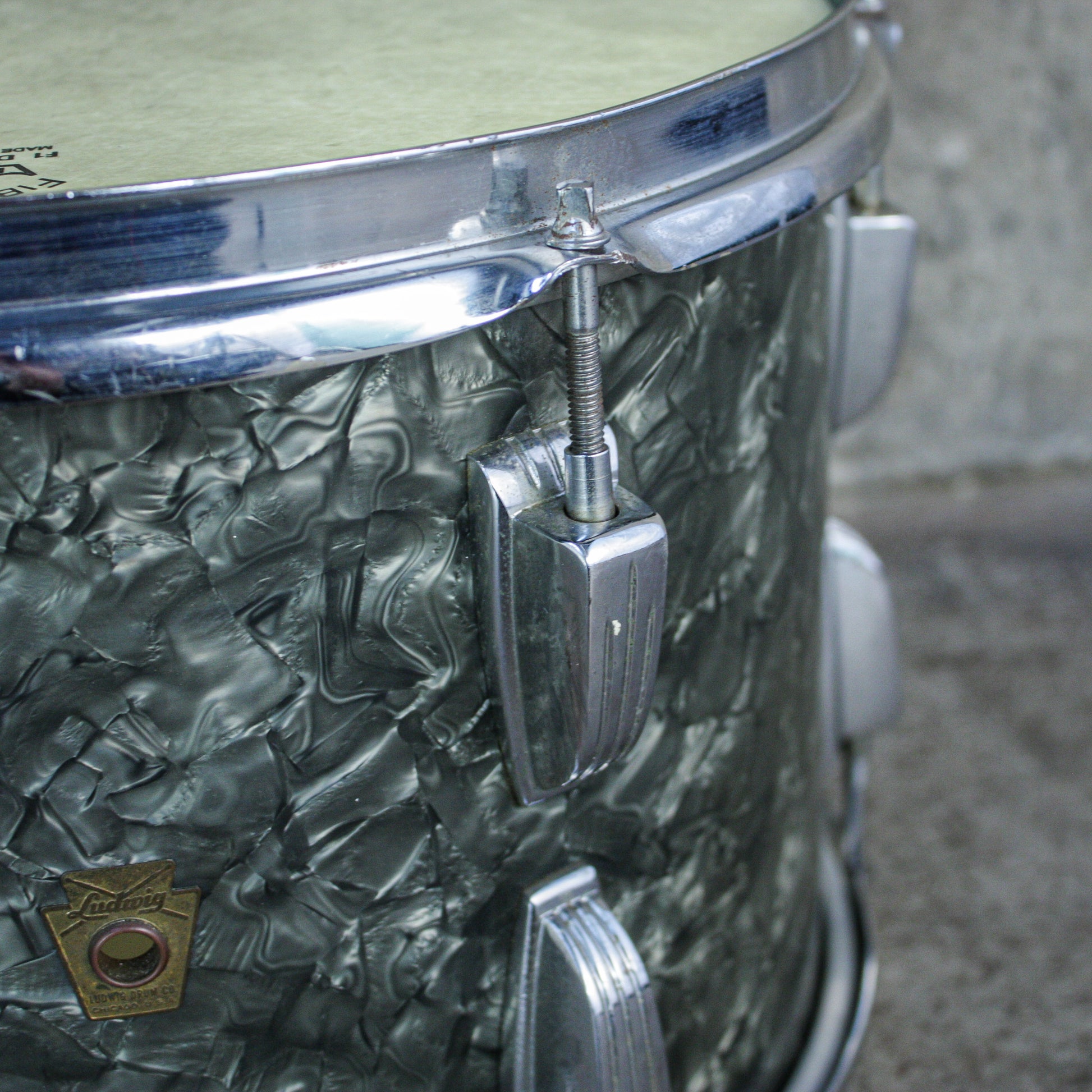 Ludwig Downbeat 9" x 13" Tom Black Diamond 60-63 Era