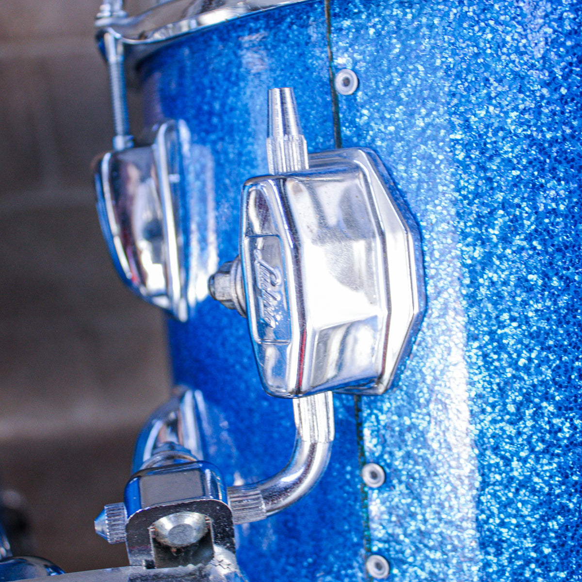 Ludwig Early 80s Blue Sparkle Drumkit (24/16/14/13)