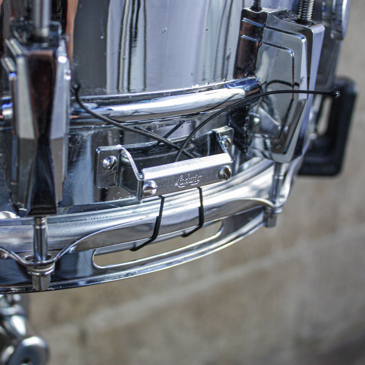 Ludwig LM400 Supraphonic 5x14 Snare Drum – Early Blue & Olive Badge