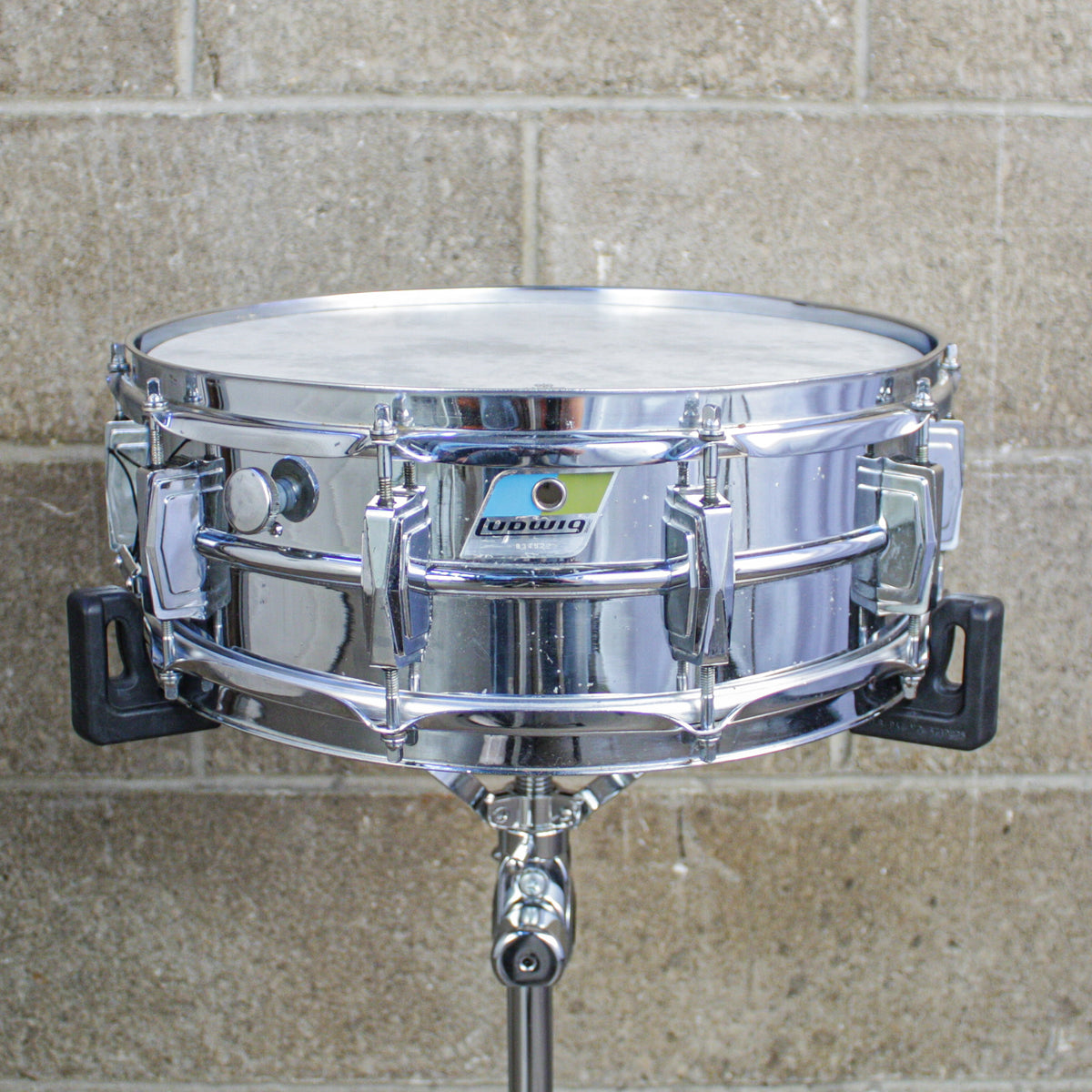 Ludwig LM400 Supraphonic 5x14 Snare Drum – Early Blue & Olive Badge