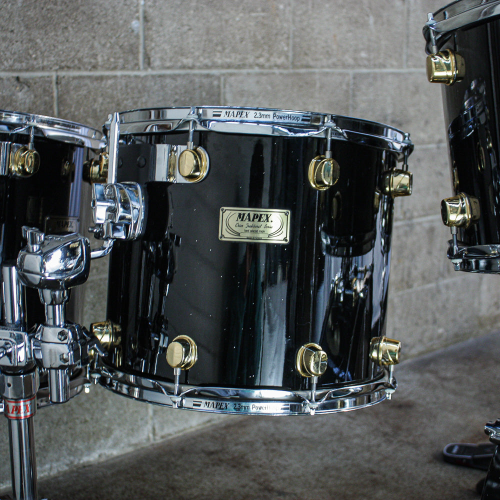 Mapex Orion Traditional Maple – Black Star Finish (Mid-1990s) - (10/12/14/16/22/SNR)