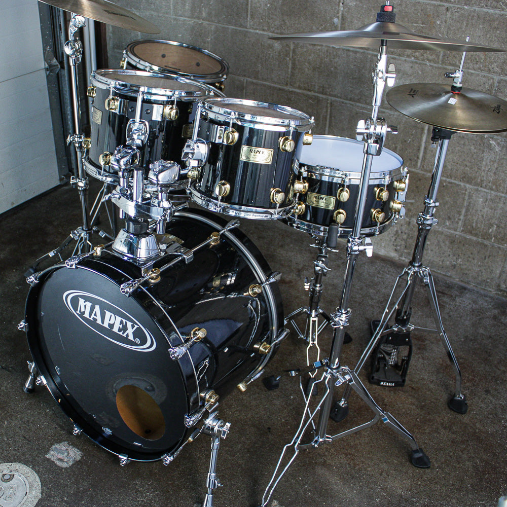 Mapex Orion Traditional Maple – Black Star Finish (Mid-1990s) - (10/12/14/16/22/SNR)