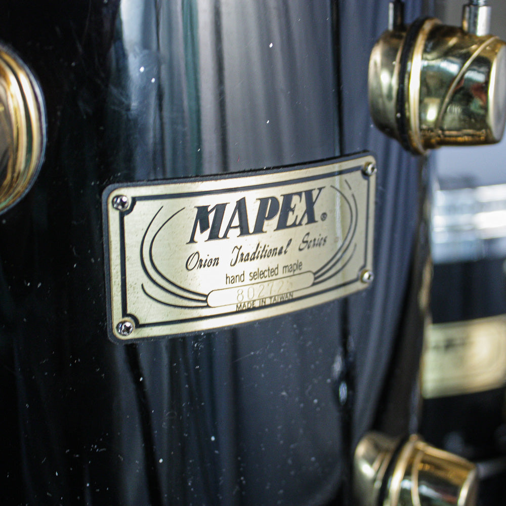 Mapex Orion Traditional Maple – Black Star Finish (Mid-1990s) - (10/12/14/16/22/SNR)