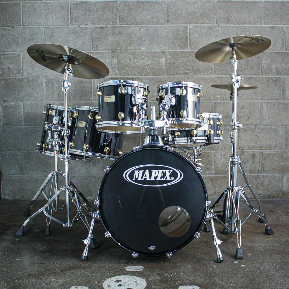 Mapex Orion Traditional Maple – Black Star Finish (Mid-1990s) - (10/12/14/16/22/SNR)