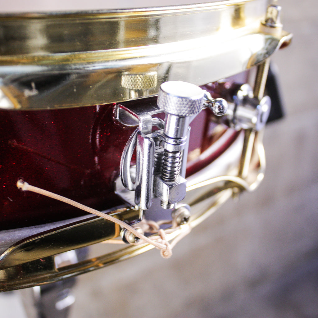 Neil Peart's DW 3" x 13" Red Sparkle Lacquer Snare Drum