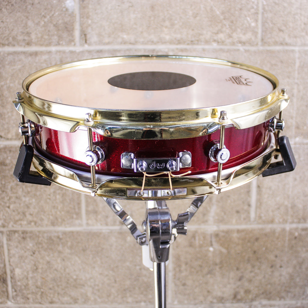 Neil Peart's DW 3" x 13" Red Sparkle Lacquer Snare Drum