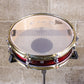 Neil Peart's DW 3" x 13" Red Sparkle Lacquer Snare Drum