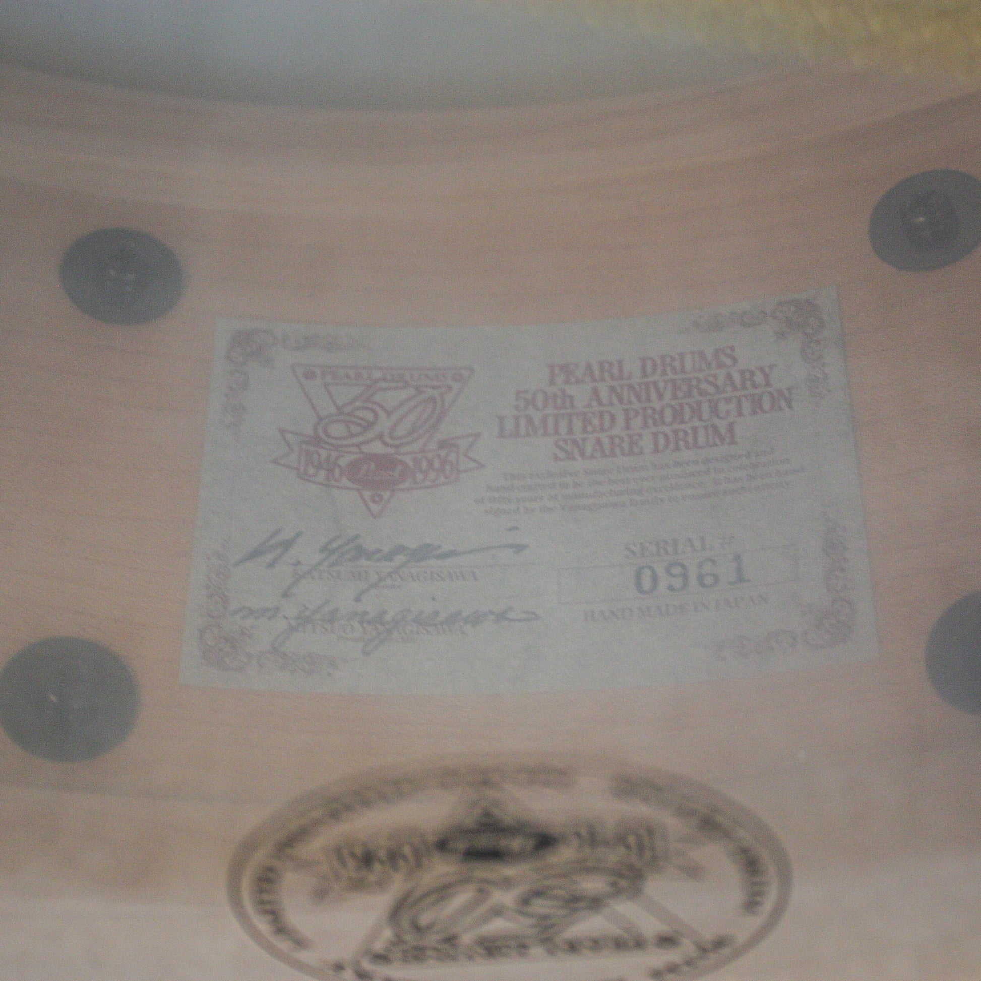 Pearl 5.5" x 14" 50th Anniversary Solid Maple 24K Gold Plated Snare Drum