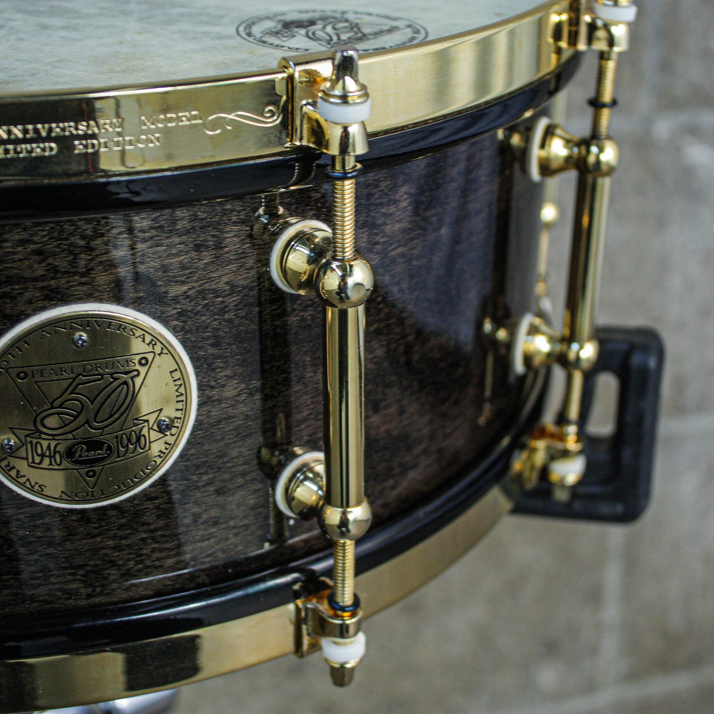 Pearl 5.5" x 14" 50th Anniversary Solid Maple 24K Gold Plated Snare Drum