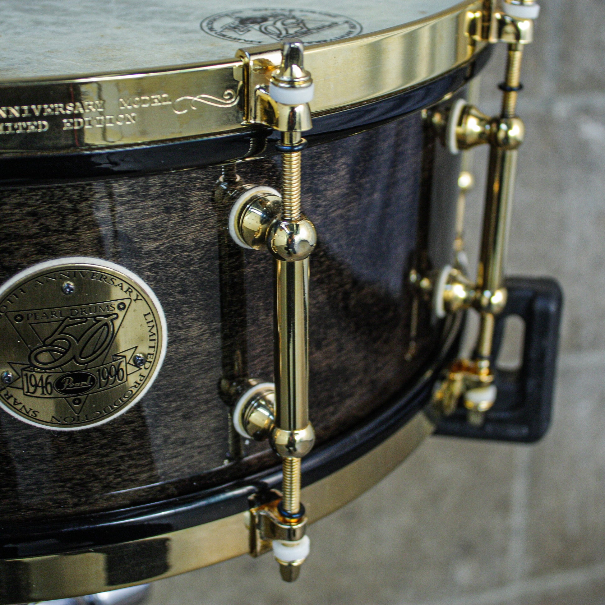 Pearl 5.5" x 14" 50th Anniversary Solid Maple 24K Gold Plated Snare Drum