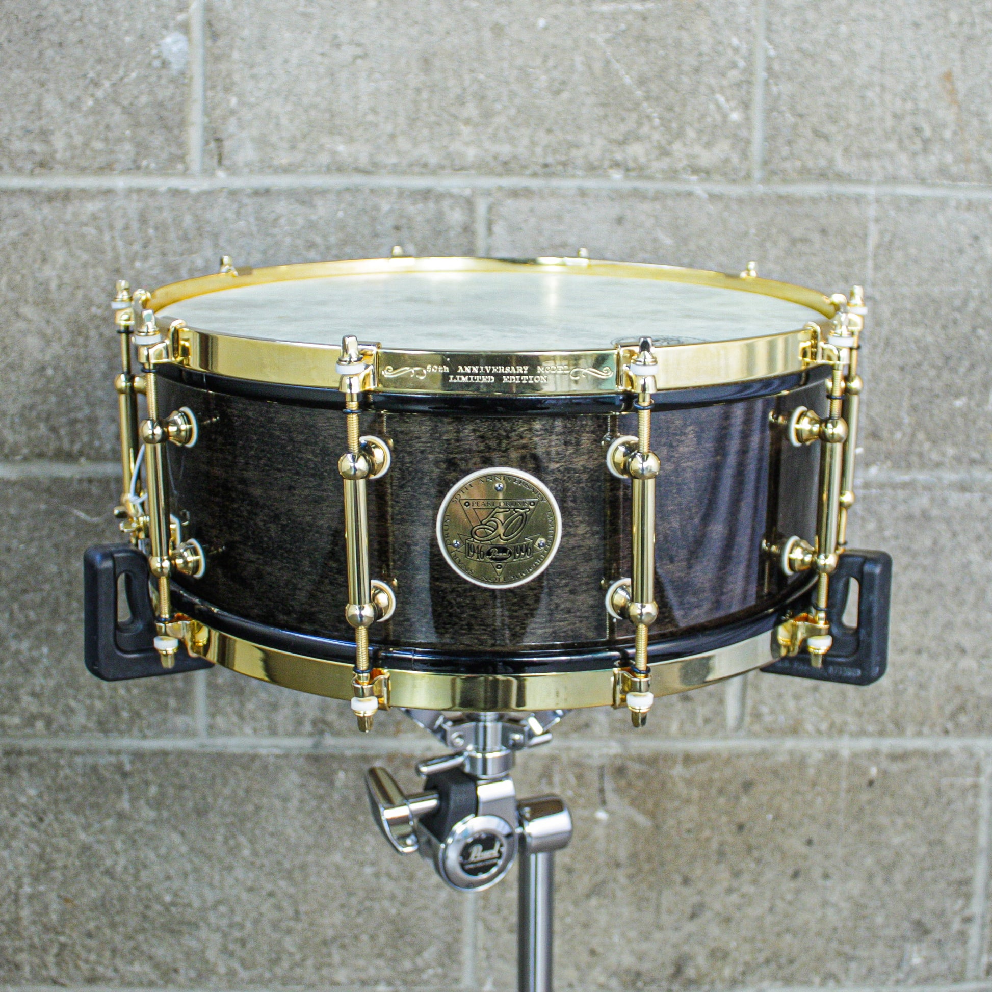 Pearl 5.5" x 14" 50th Anniversary Solid Maple 24K Gold Plated Snare Drum